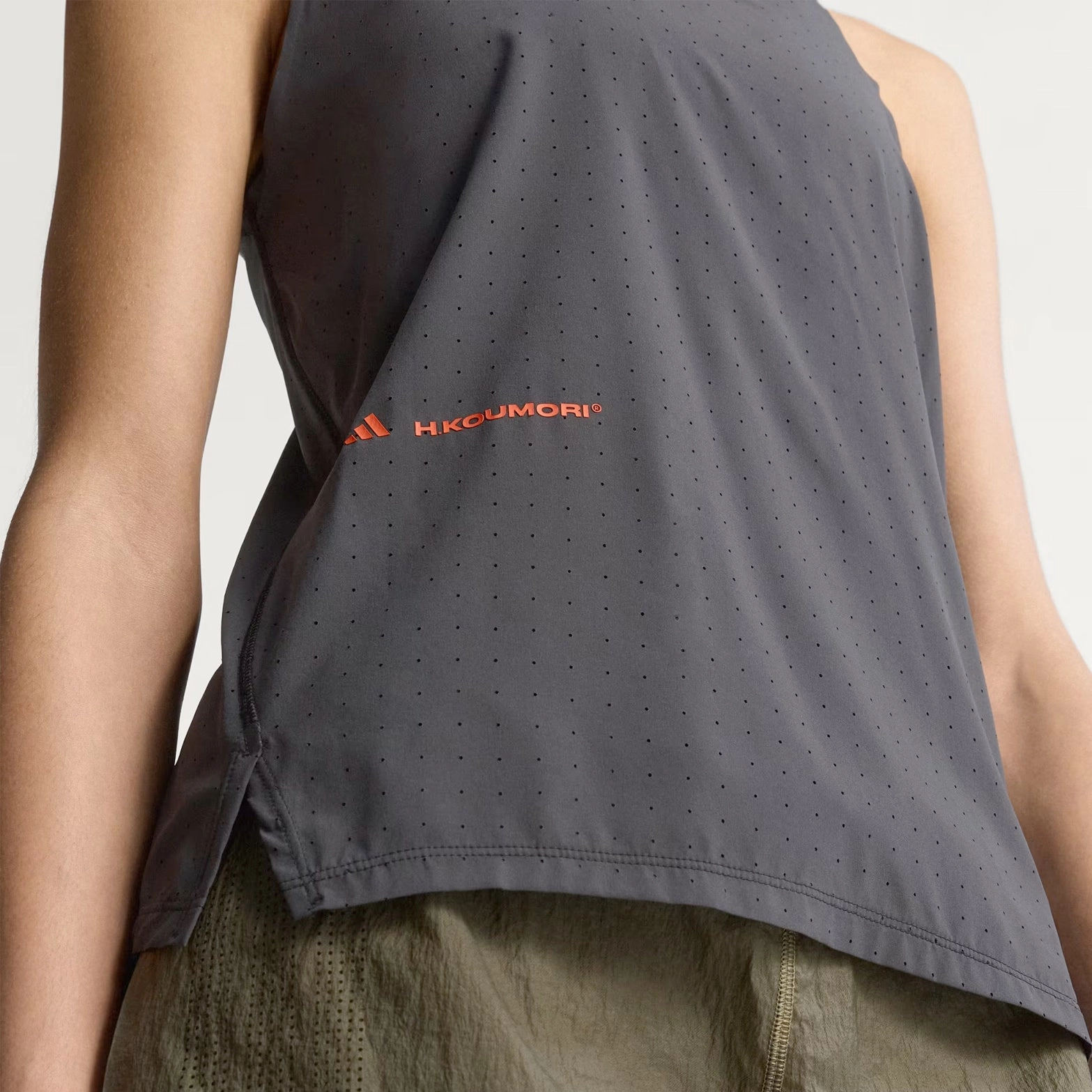 FadeResistantColors WrinkleResistantFabric Women's Adi365 H.Koumori Running Tank Black