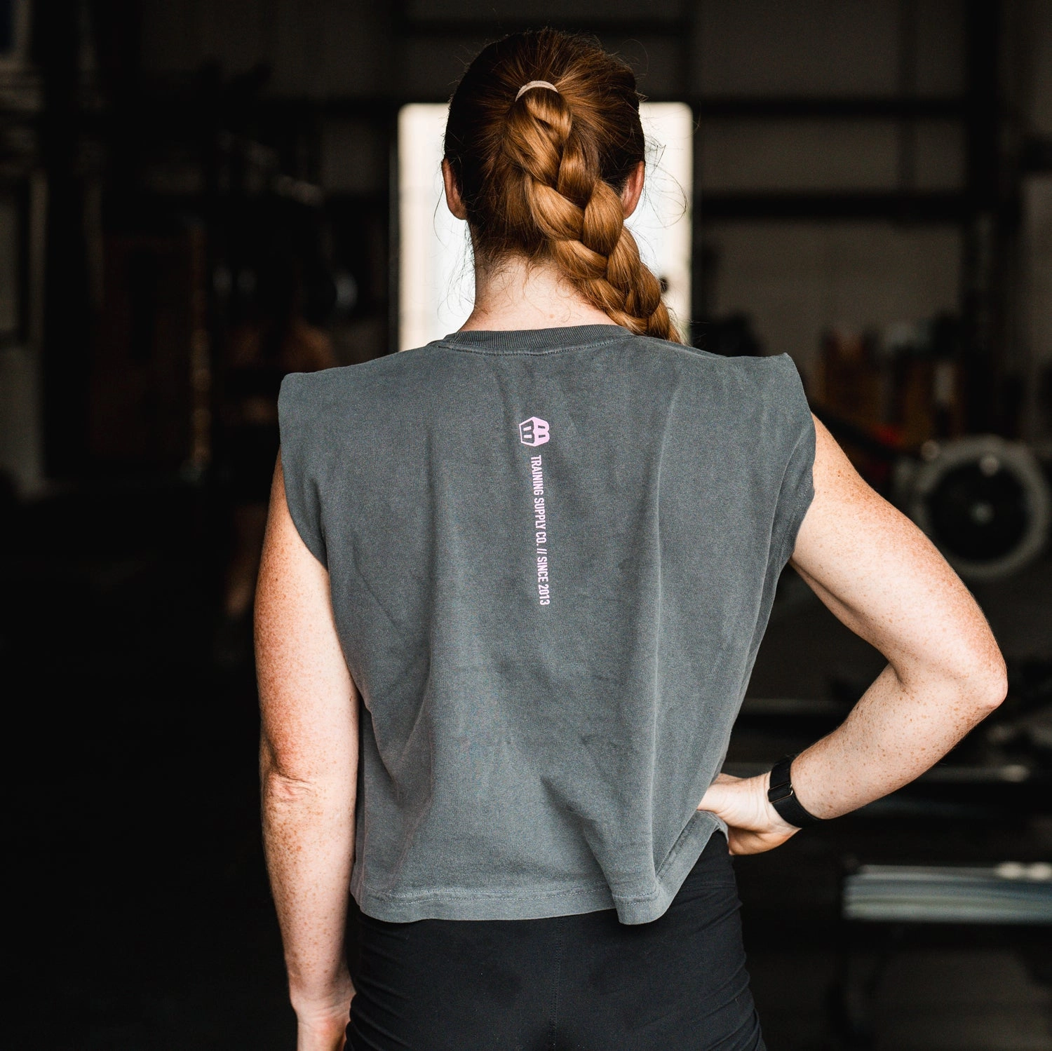Women's Box Basics Muscle Tank Quick Recovery Fabric