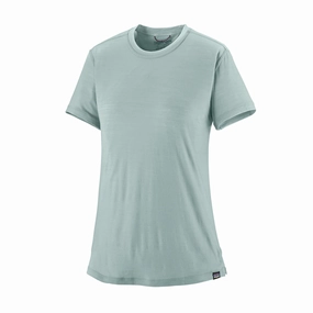 Women's Capilene Cool Merino Blend Tee Thermal Blue Trend Vibe