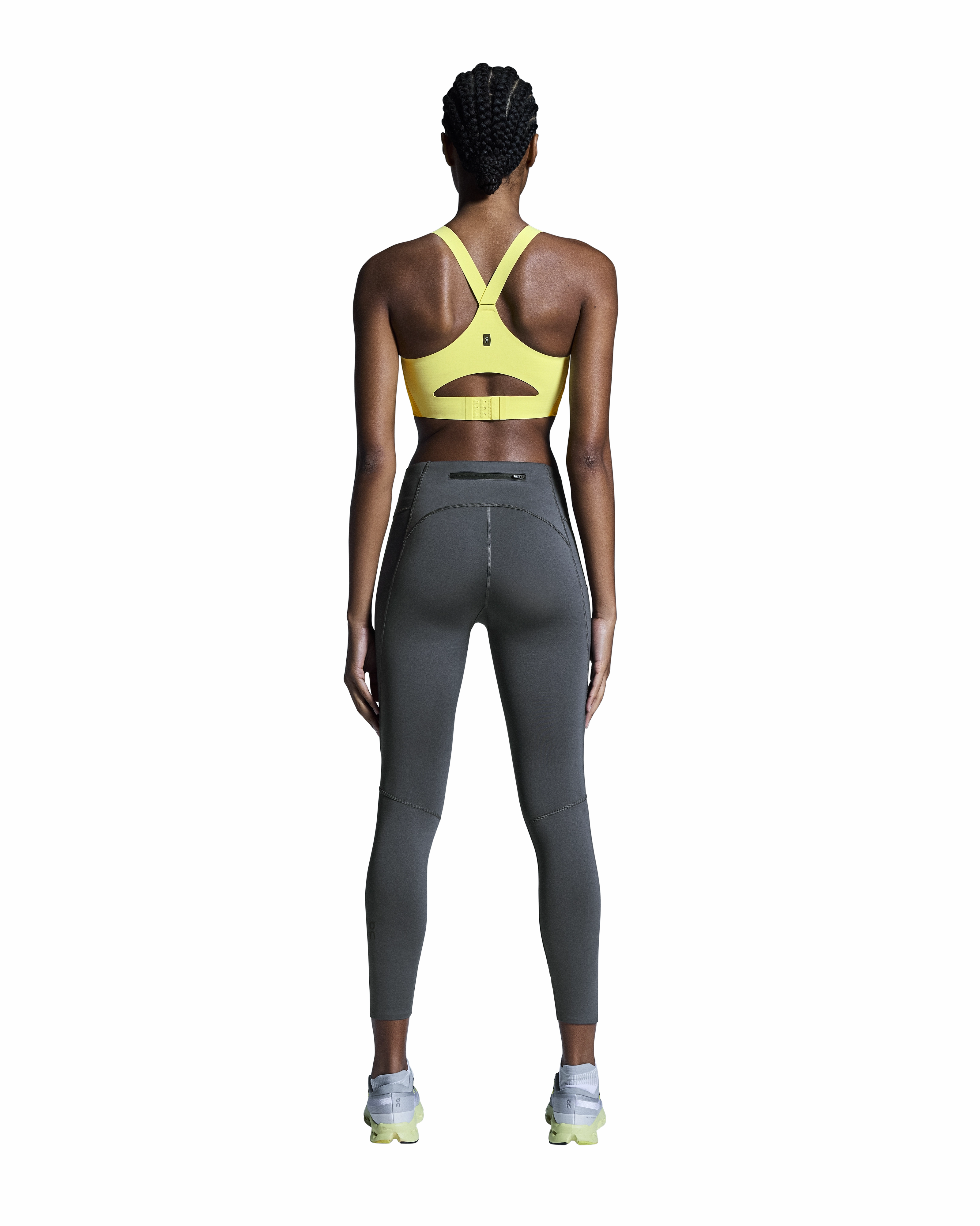 Women's Endurance Bra Lime Layered Hem Details