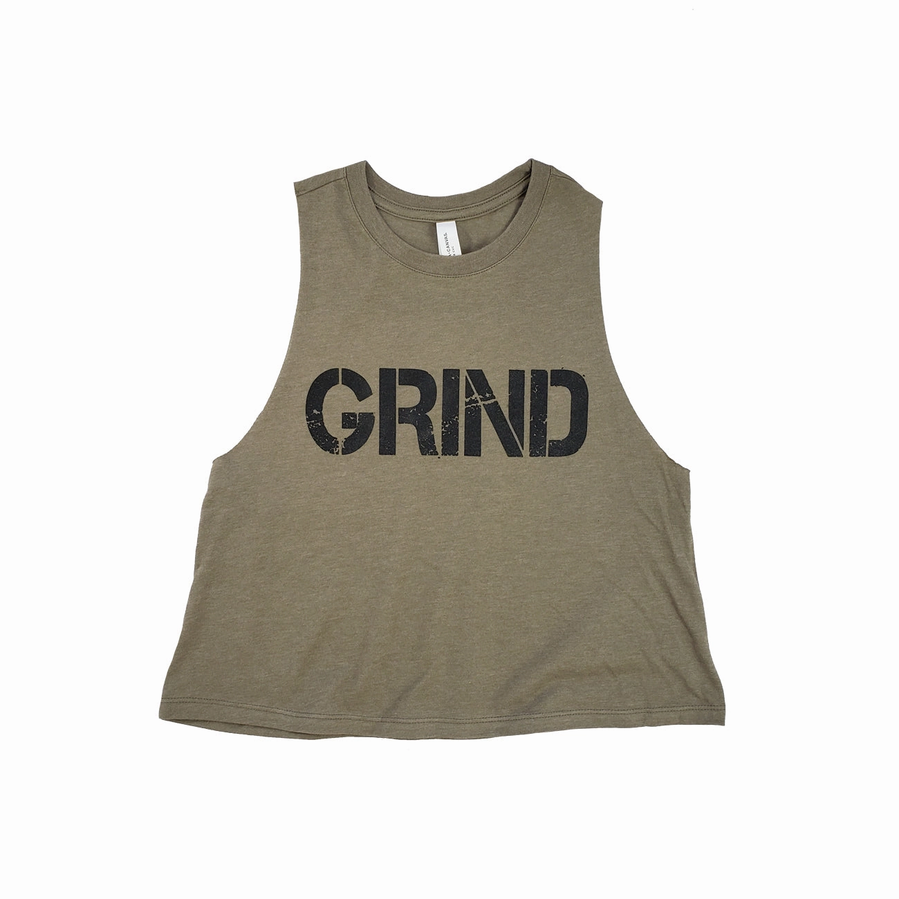 Anatomical Seam Placement marines Women's Grind Crop Tank