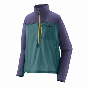 Women's Houdini Stash 1/2 Zip Jacket Wetland Blue / Solstice Purple Rustic Ease
