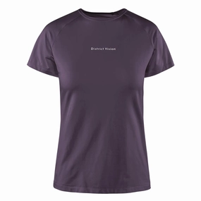 Women's Lightweight Fitted Tee Plum FormFitting Cut Web Glow