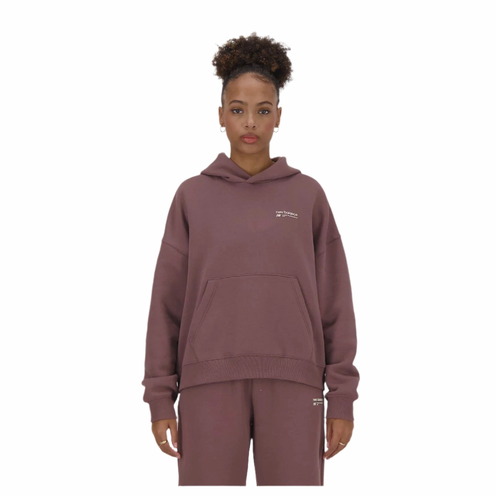 Couple Look Women's Linear Heritage Brushed Back Fleece Hoodie