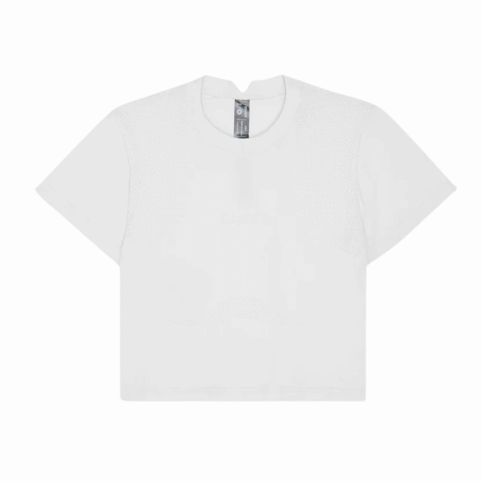 Women's Mercury Seamless Crop Tee White Gentle Power