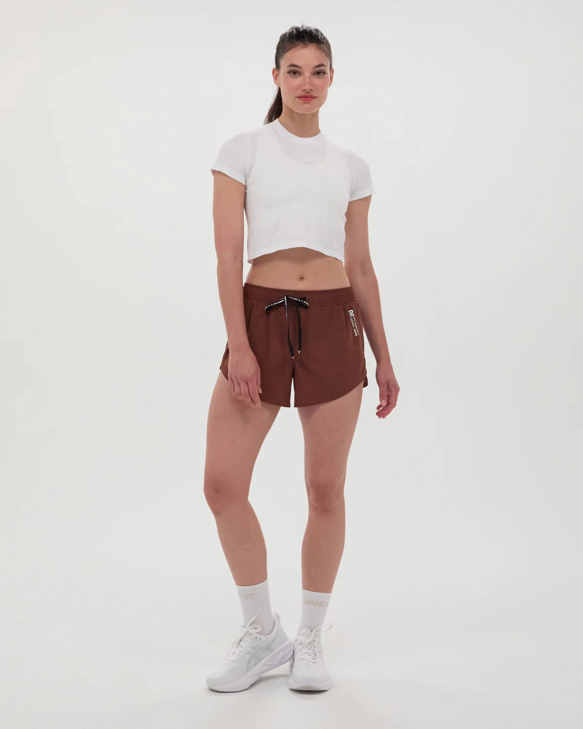 Story Mood ZeroChafeSeams Women's Mercury Seamless Crop Tee White