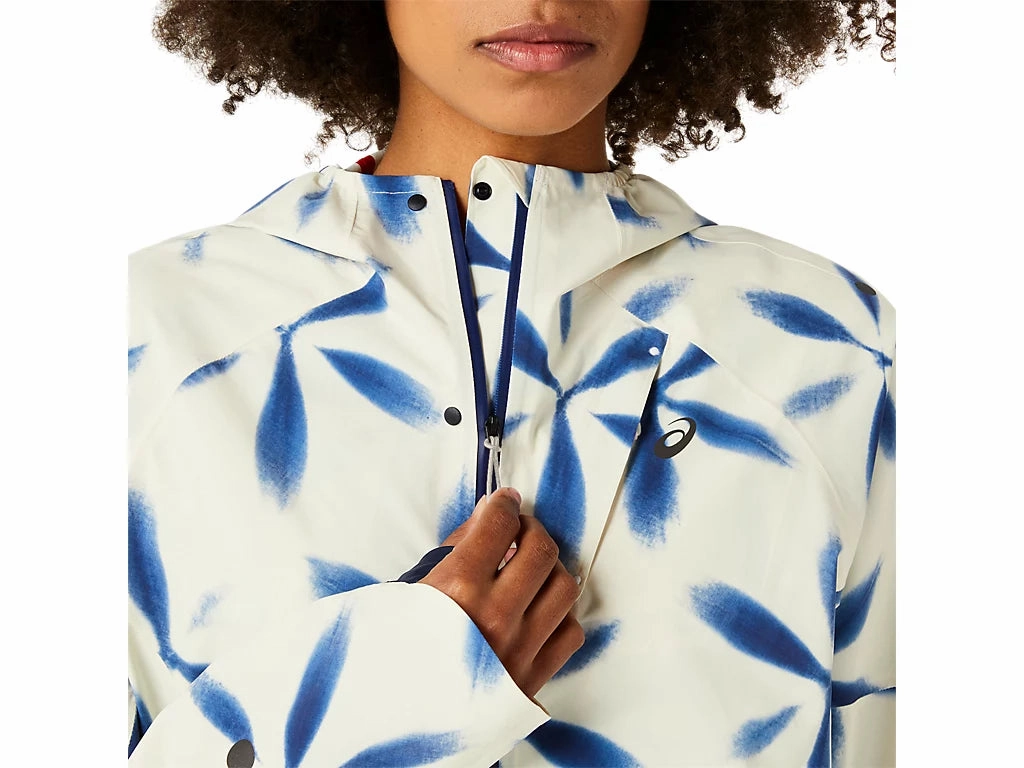 Women's Metarun Shibori Waterproof Jacket Quiet Luxury