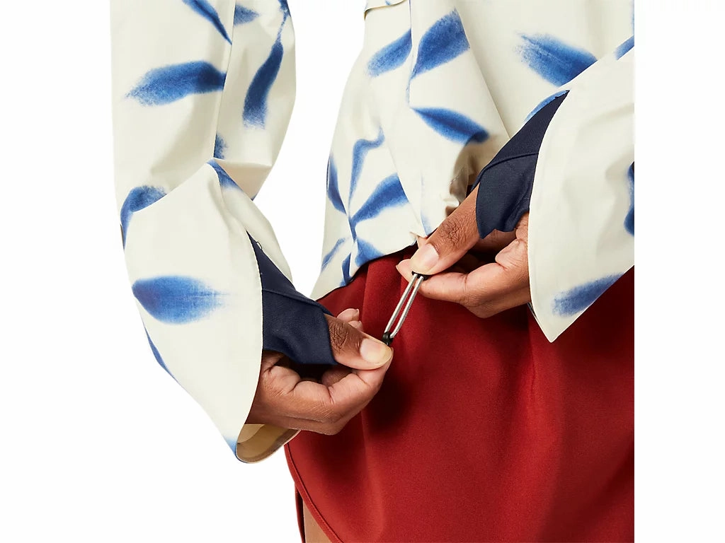 Women's Metarun Shibori Waterproof Jacket Harbor Style