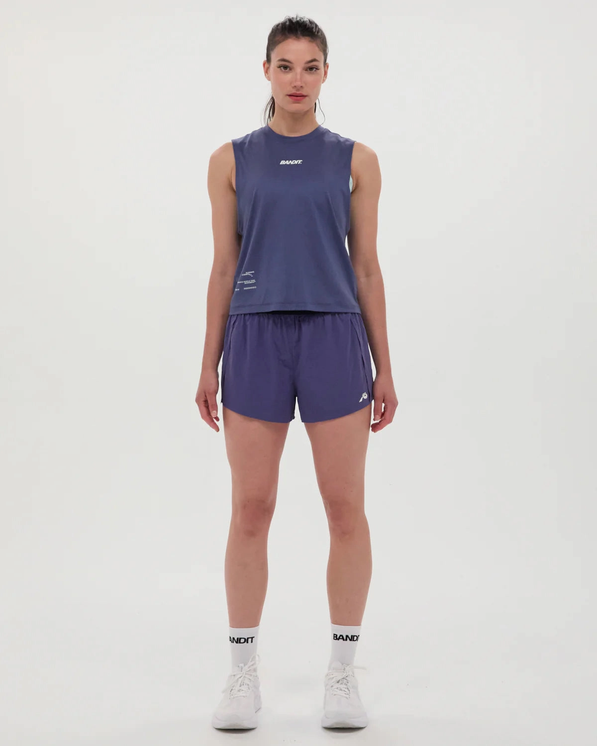 Women's Micromesh Run Tank Purple Dusk Lightweight Layering