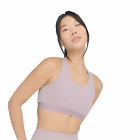 Orange sports apparel Elastic seams Women's NB Sleek Medium Support Pocket Sports Bra