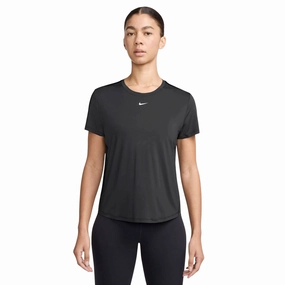 Women's One Dri-FIT Classic Tee Black / White StretchFree