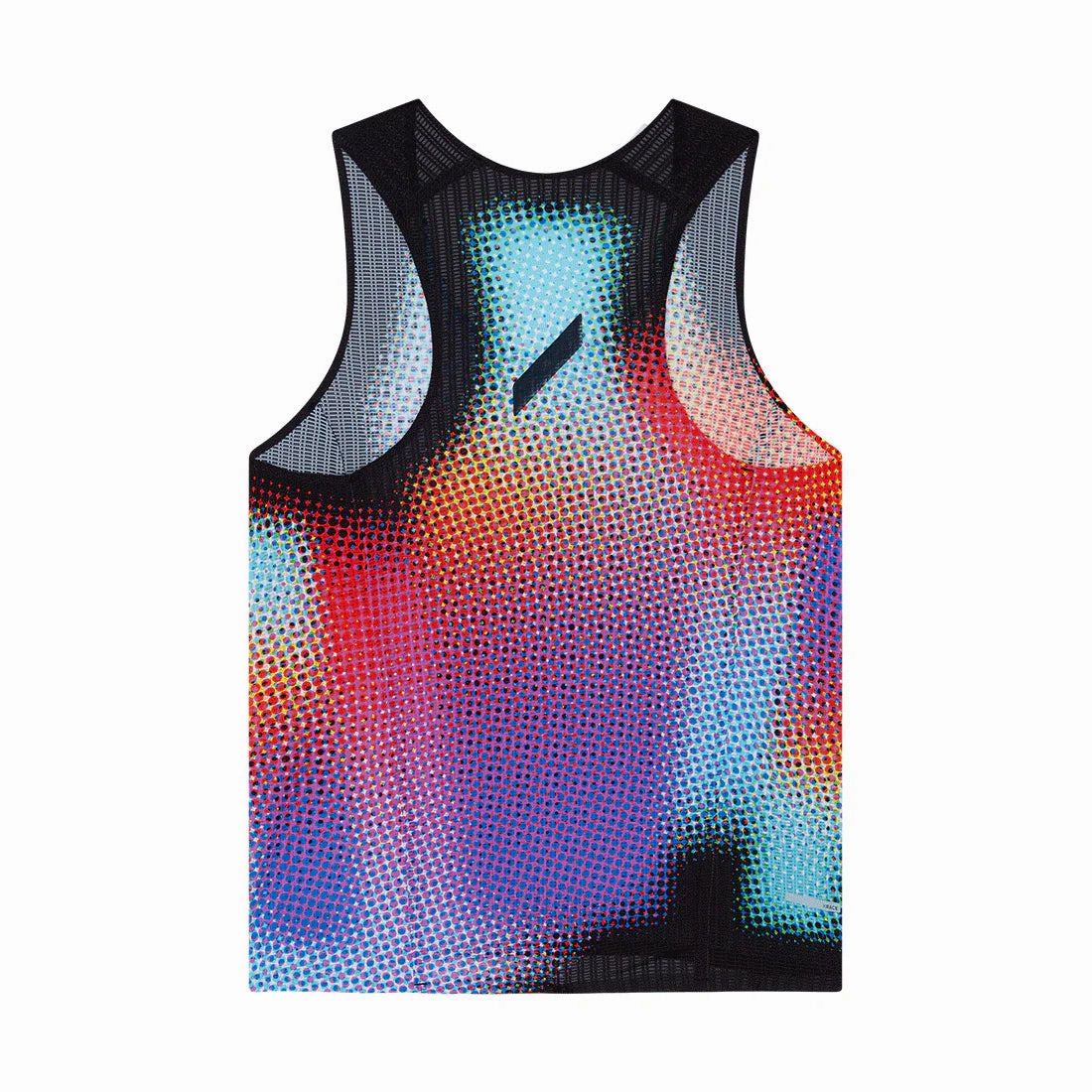 Women's Race Vest Black Rainbow Dot Bio Glow Korean Fresh