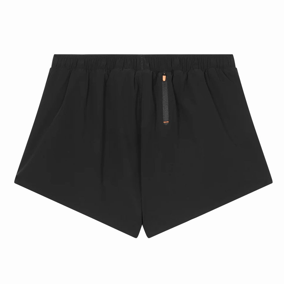 Women's Split Shorts Black NoSlip Hem Flexible Waistband