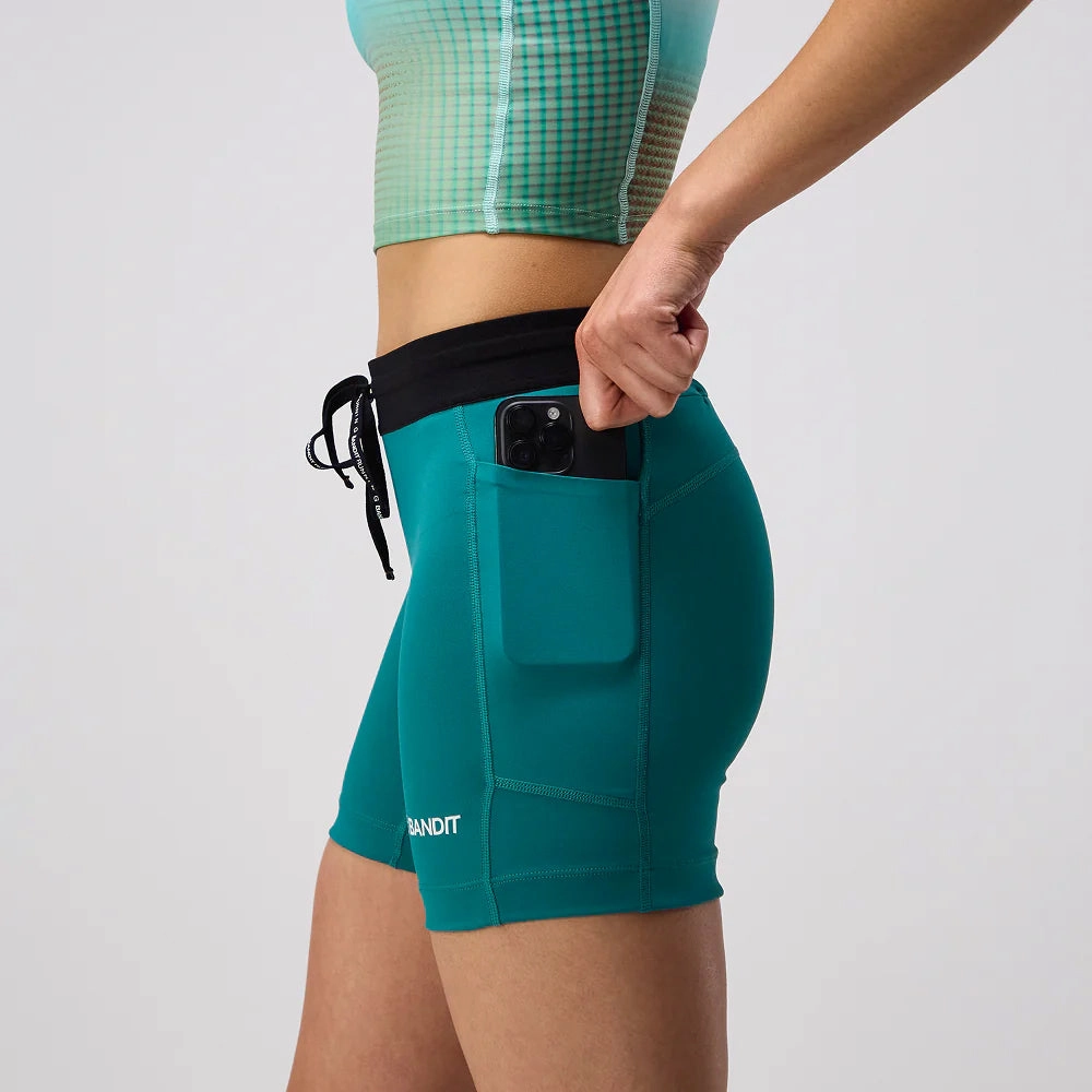 Women's Stamina 5 Inch Compression Shorts Gulf Stream SnagResistant Weave