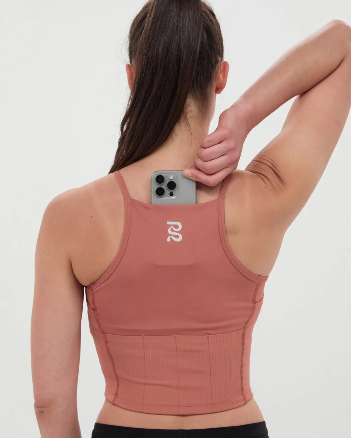 Women's Stamina 7 Pocket Nova Crop Baked Clay Stretch Ease SmoothInnerLining