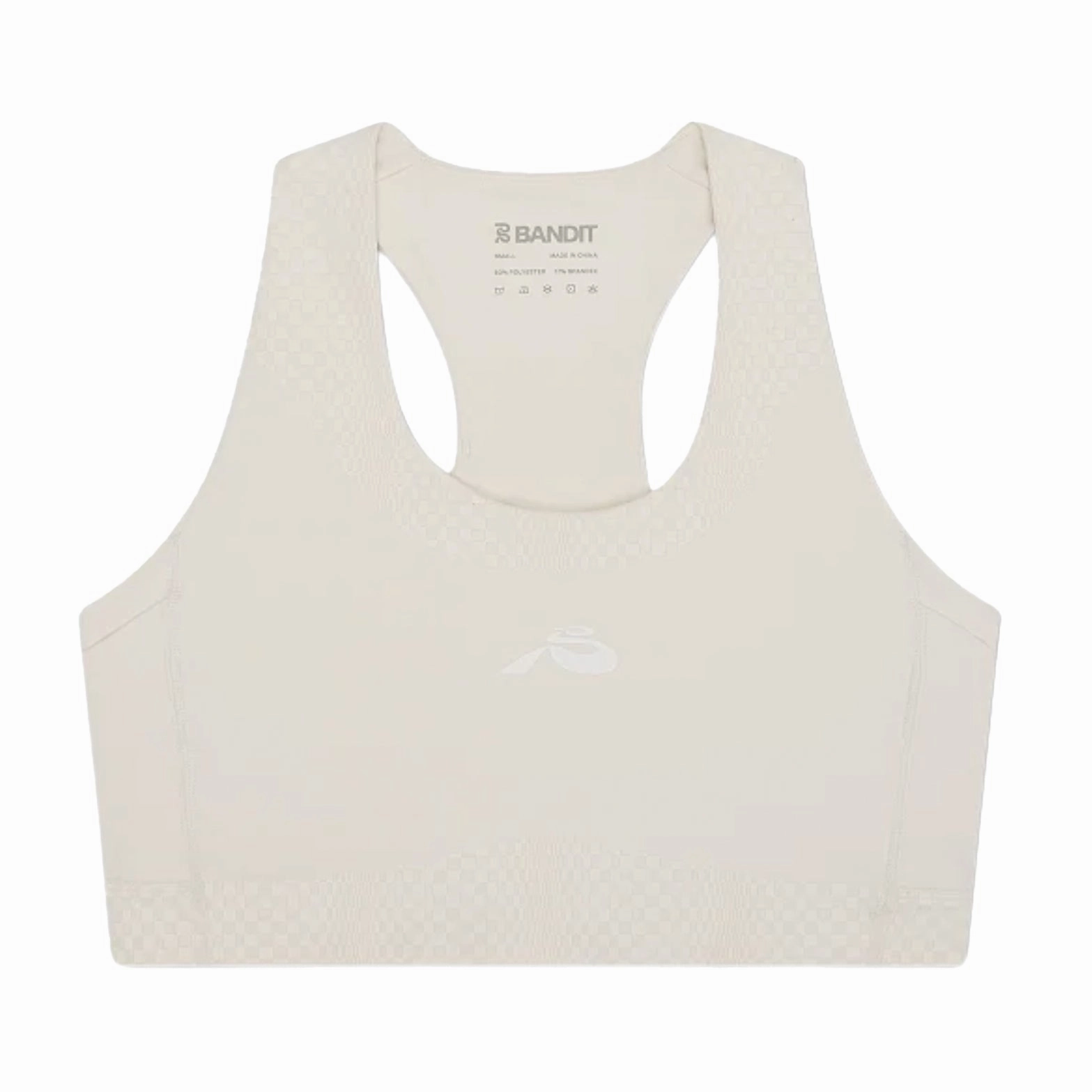 Women's Stamina Scoop Neck Run Bra Chalk LightweightInsulation Repair Fit