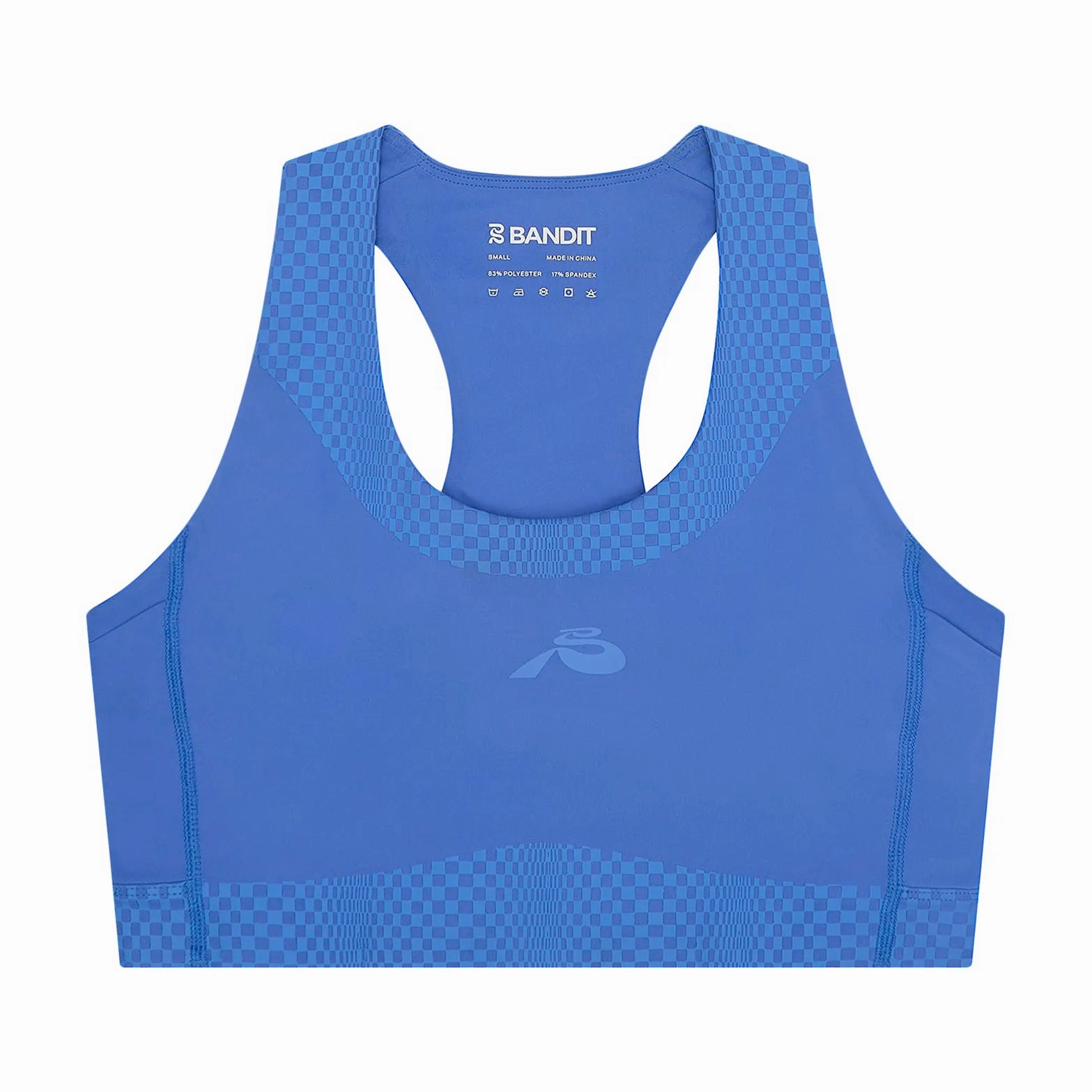 Sun shield CompressionEnhanced Women's Stamina Scoop Neck Run Bra Deep Peri Blue