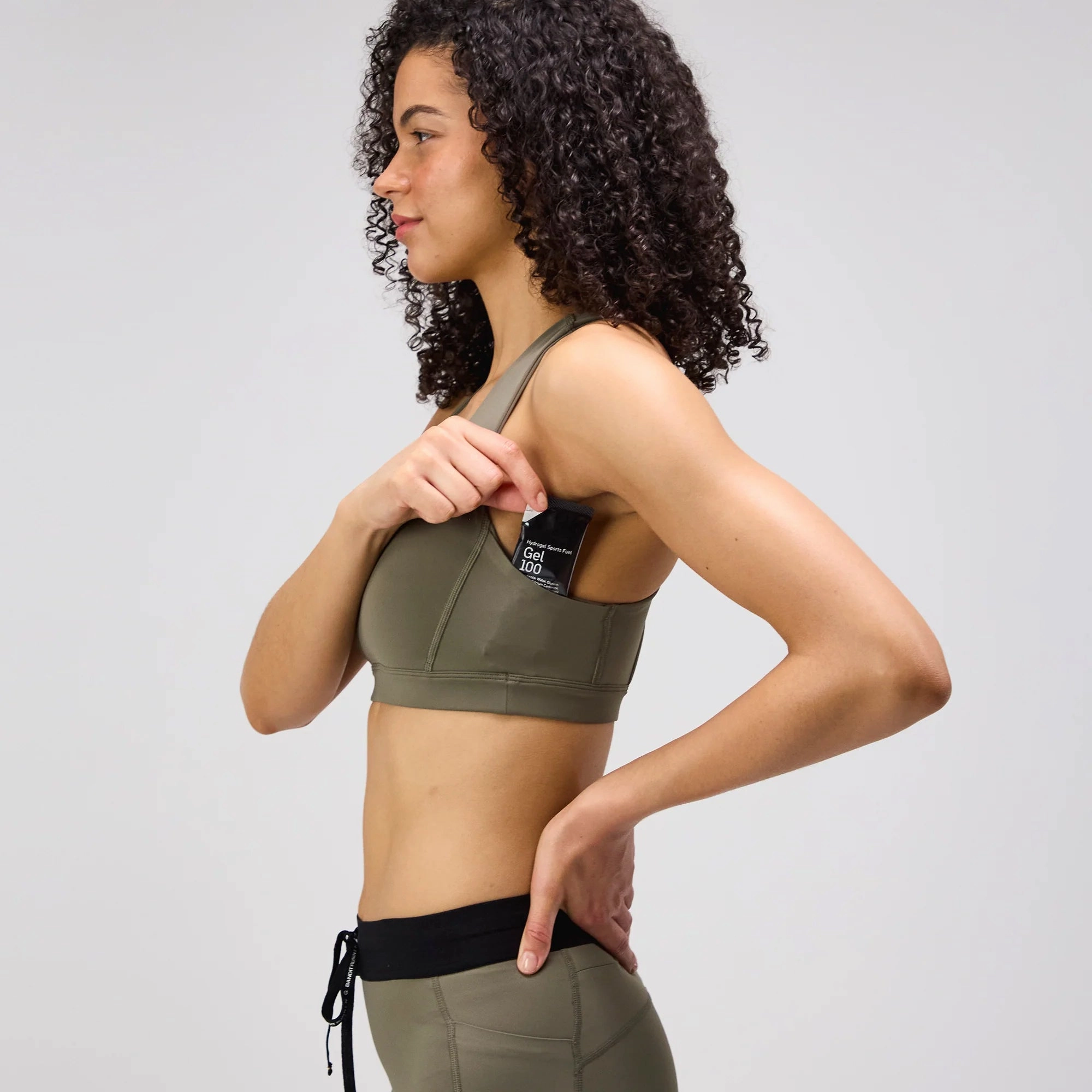 Women's Stamina Scoop Neck Run Bra Fatigue Wrinklefree Smooth Edge Binding