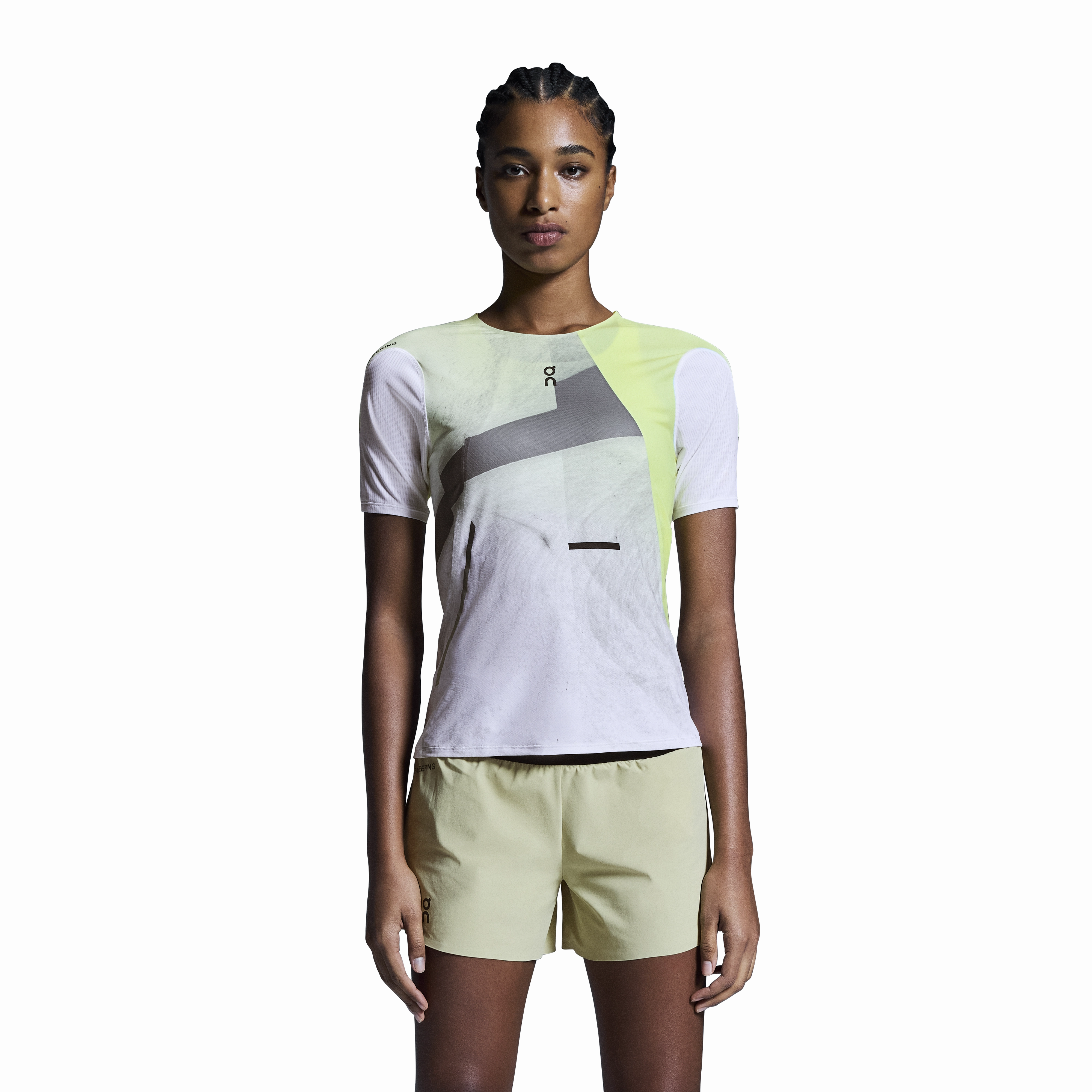 Women's Ultra Tee Caper / Limelight WaterRepellentCoating Clean Fit