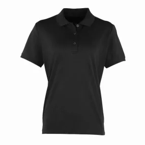 Meeting Ready Women's Coolchecker Pique Polo | BLACK