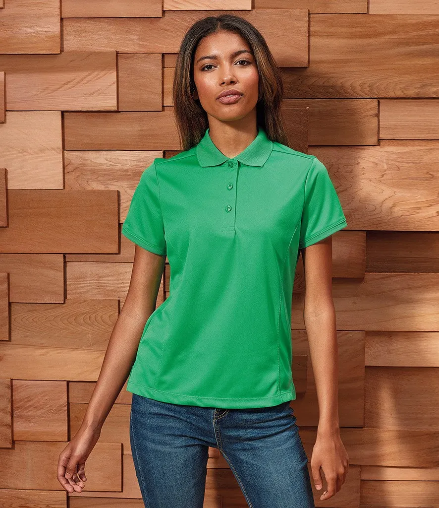 Women's Coolchecker Pique Polo | BLACK Clear Glow