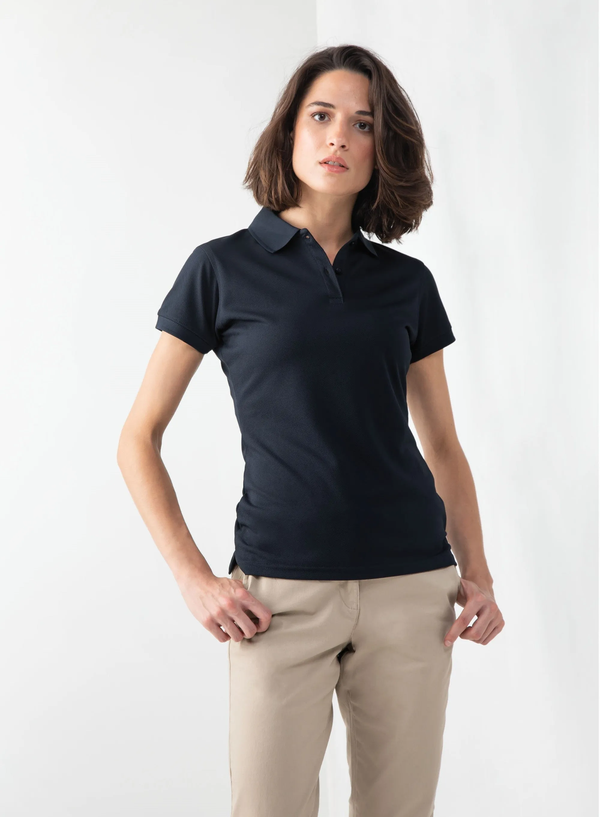 Womens Coolplus Polo Shirt | BLACK Run Core