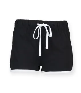 Translucent Soul Women's Retro Shorts | BLACK/WHITE