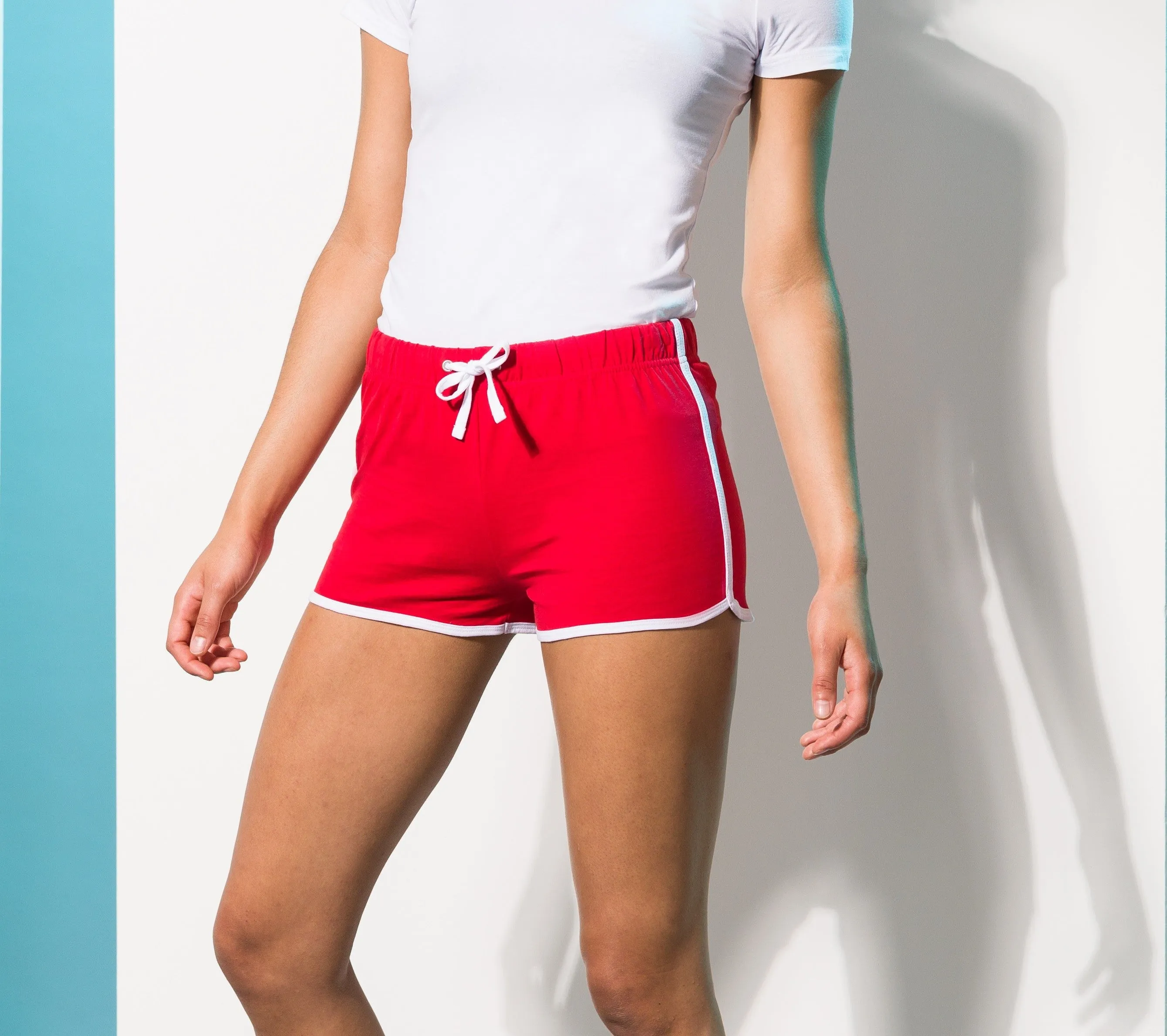Women's Retro Shorts | BLACK/WHITE Design Soul
