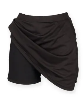 Park Day Women's Skort With Wicking Finish | BLACK