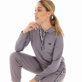 Womens Relentless Terry Hoodie Zinc Durable Stitching Thermal Regulation Fabric