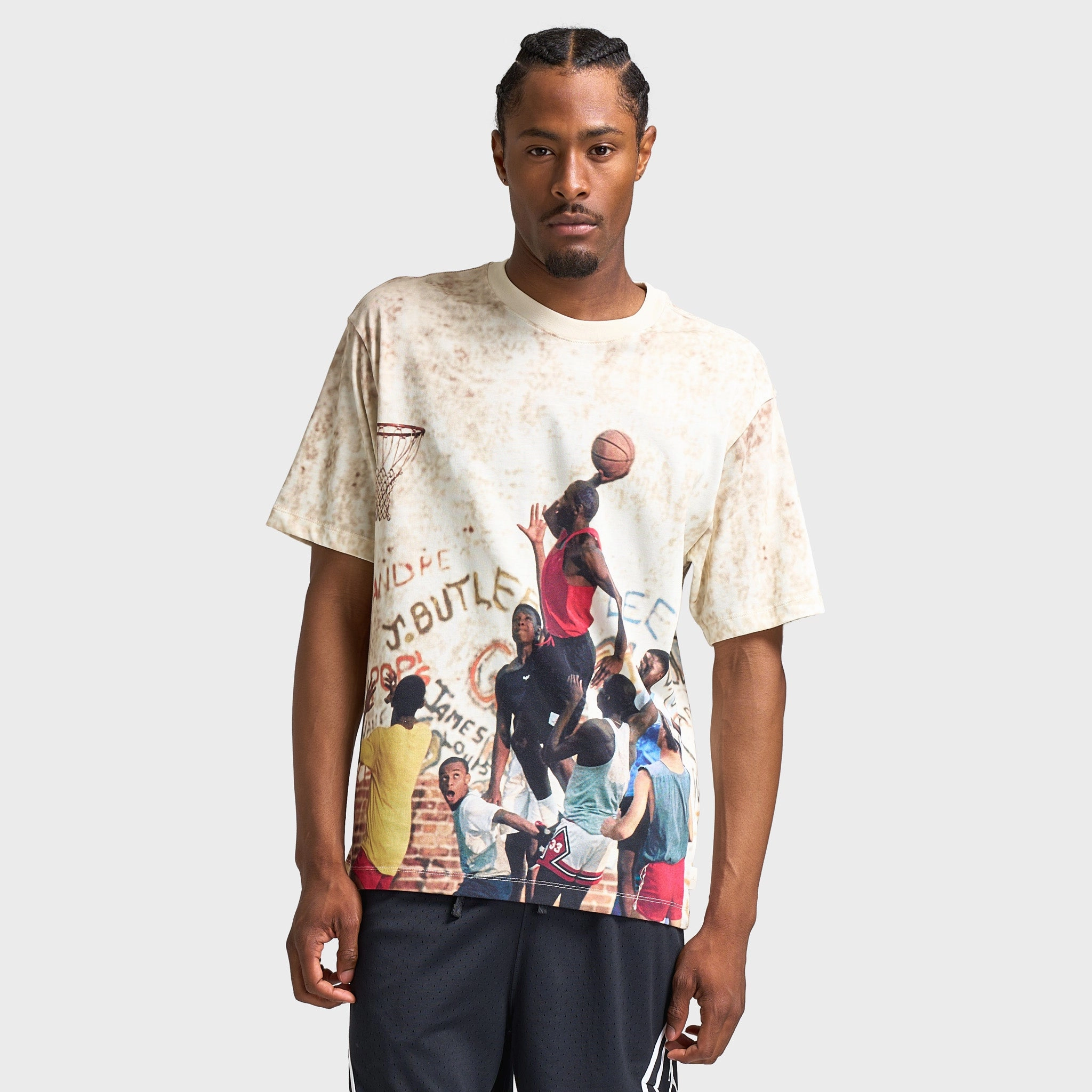 Jordan 85 Graphic T-Shirt Sail / Legend Light Brown - Redstone Flexible Fabric