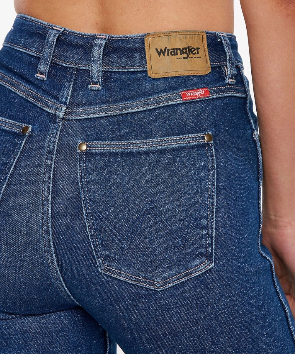 Wrangler Hi Pins Cropped Jeans (Odyssey Blue) Aura Core Vacation Mood