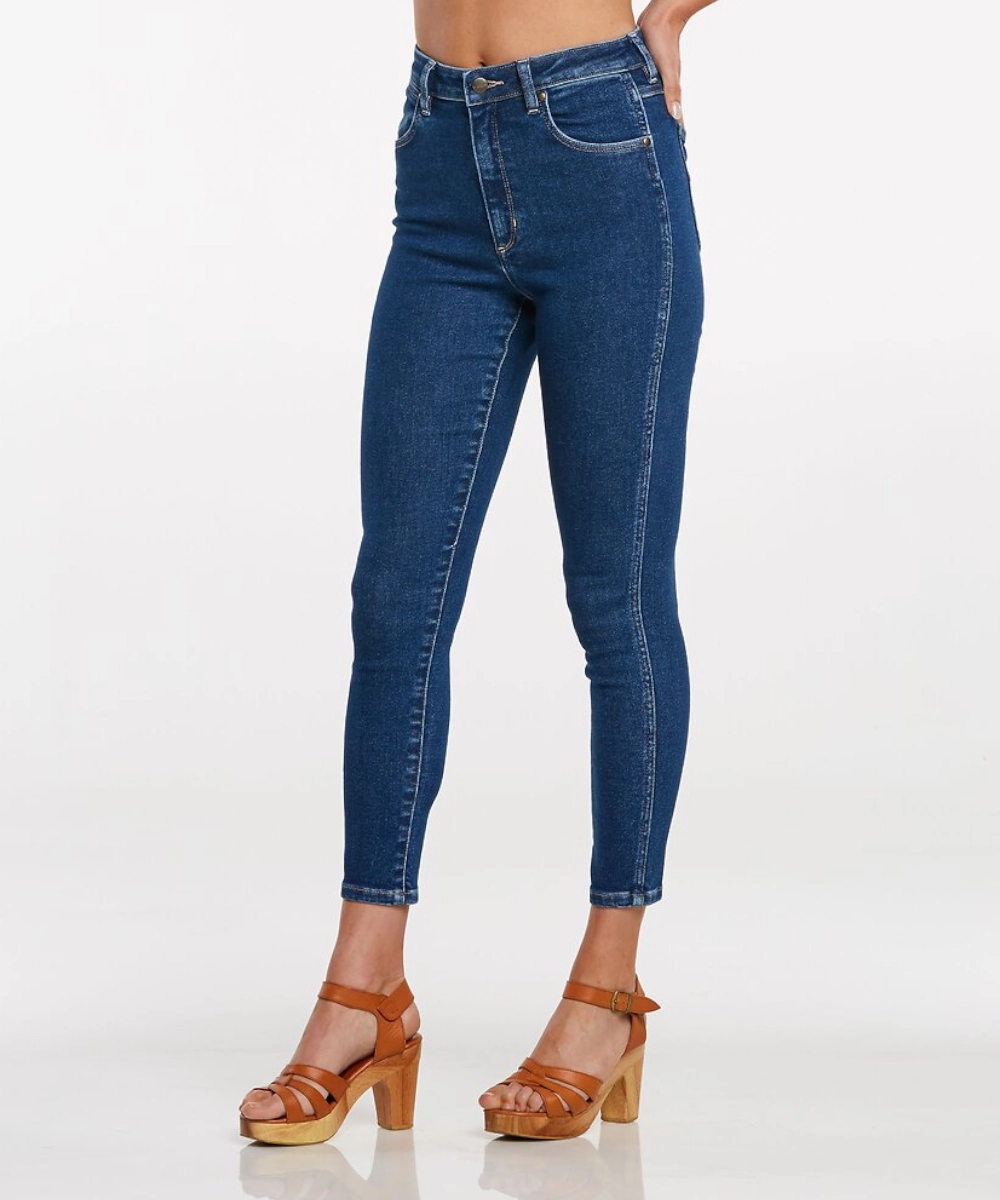 Cool Frame slow life Wrangler Hi Pins Cropped Jeans (Odyssey Blue)