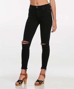 Wrangler Mid Pins Skinny Cropped Jeans (Falling Star) Peace Glow