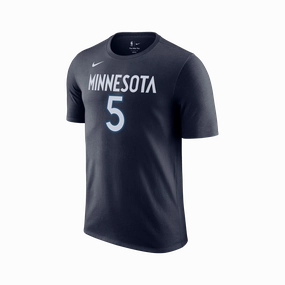 Nike NBA Anthony Edwards Minnesota Timberwolves Icon Edition Player Tee Double Stitched Hem Pre Shrunk Cotton