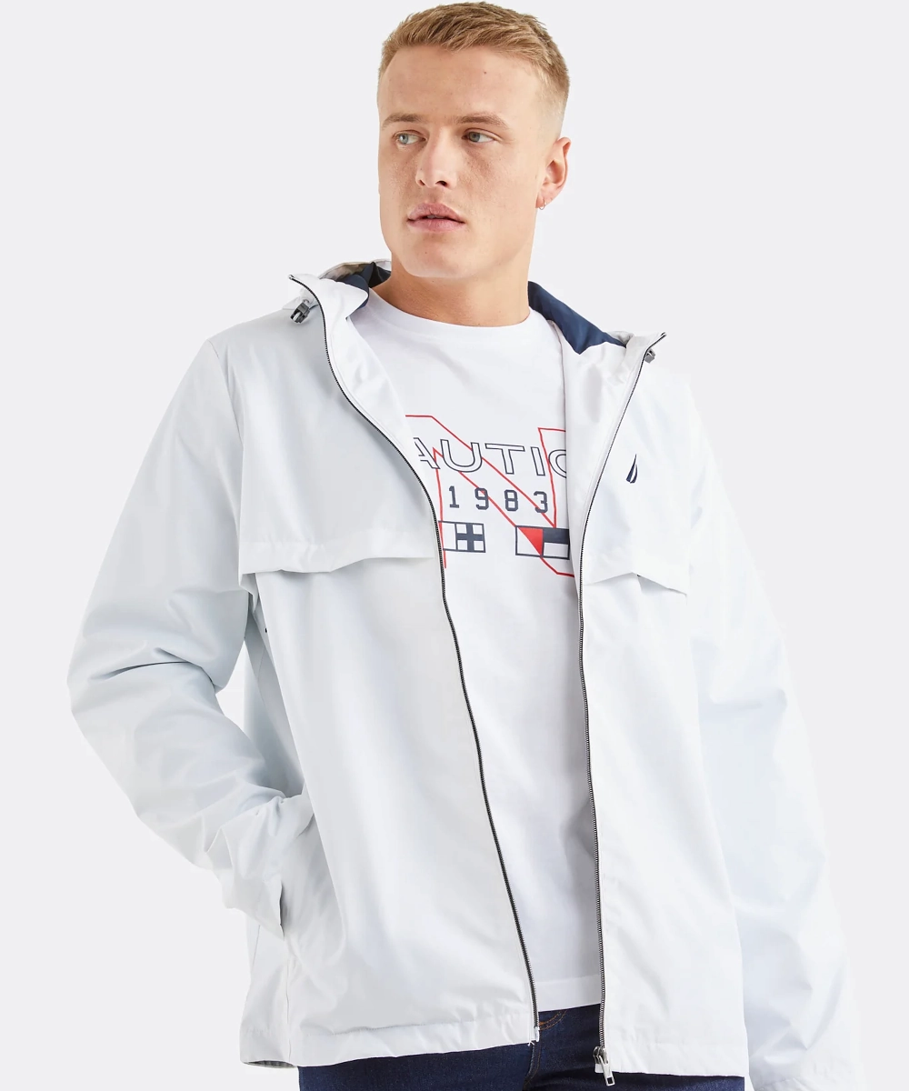 Nautica Titus FZ Jacket (White) Evening Glow