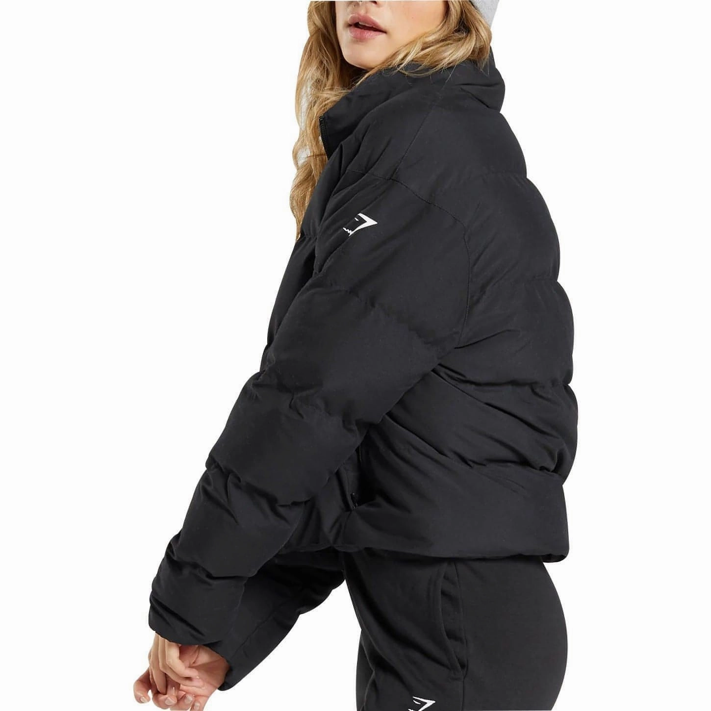Story Mood Gymshark Womens Puffer Jacket - Black