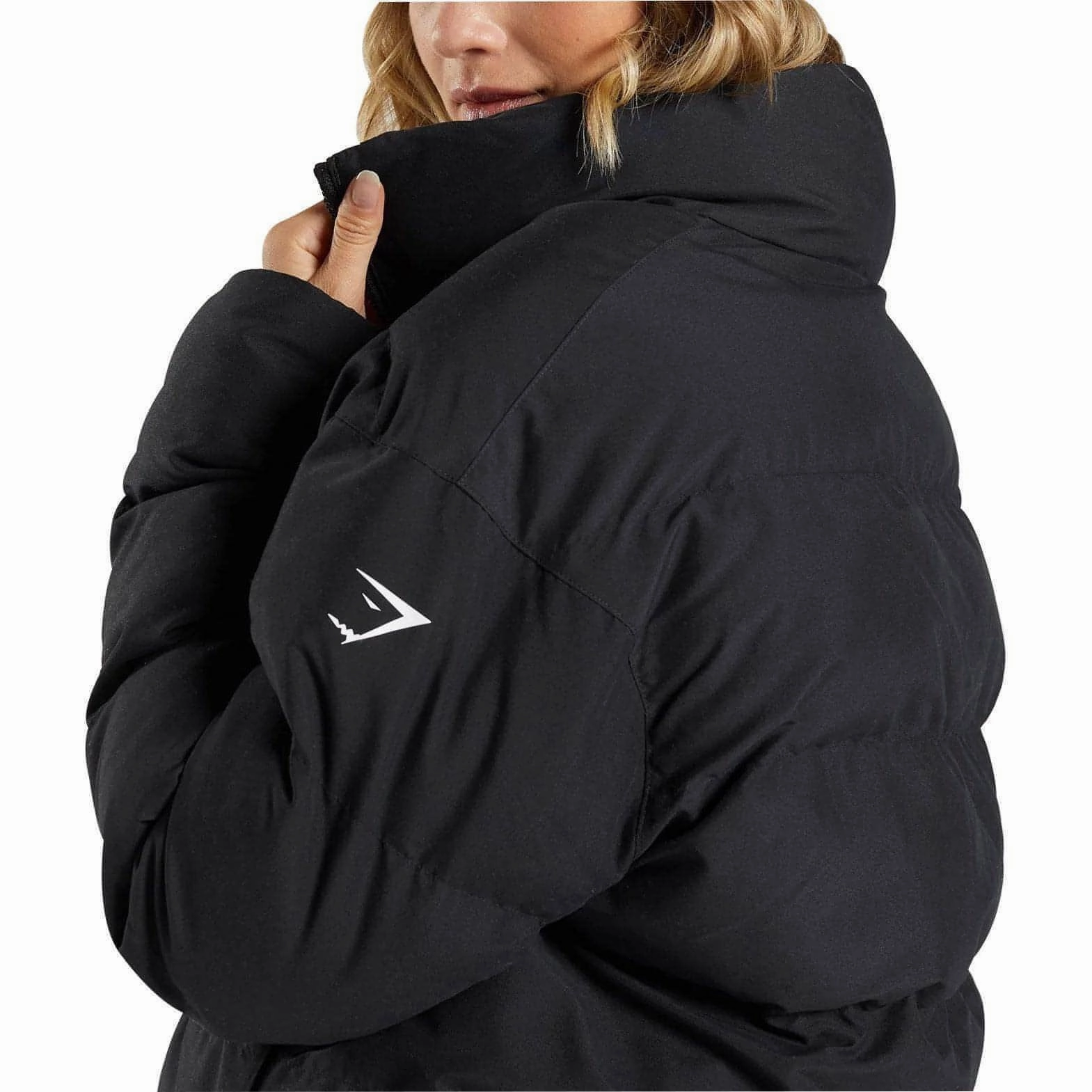 Charm Core Gymshark Womens Puffer Jacket - Black