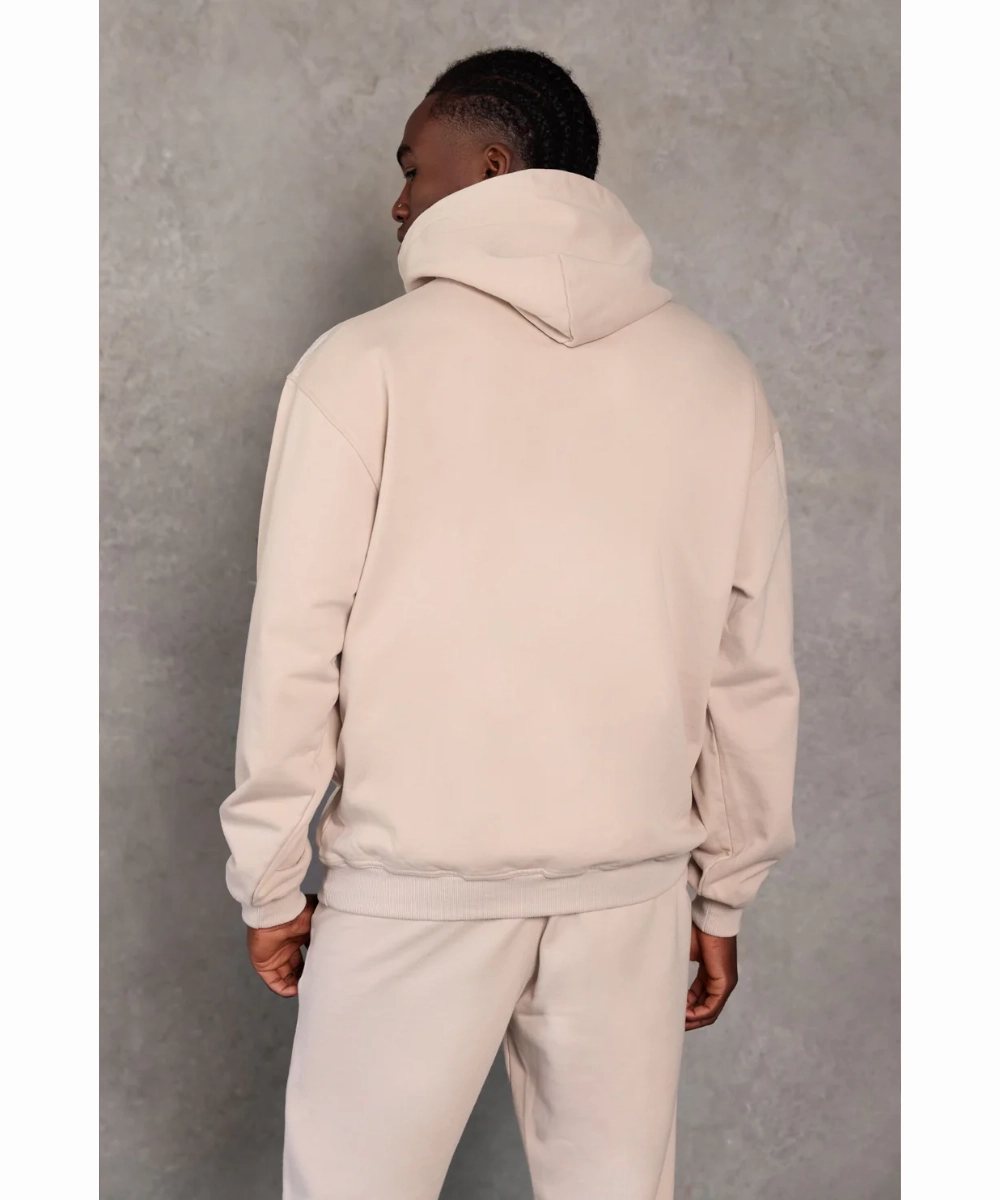 City Soul 811 Originals Unisex Signature Logo Hoodie (Beige)