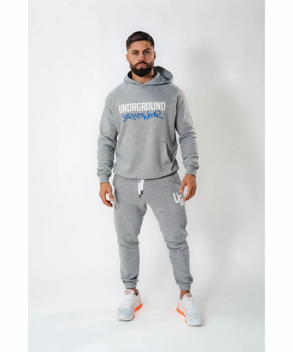 UNDRGROUND Puff Print Joggers (Grey) Focus Mood