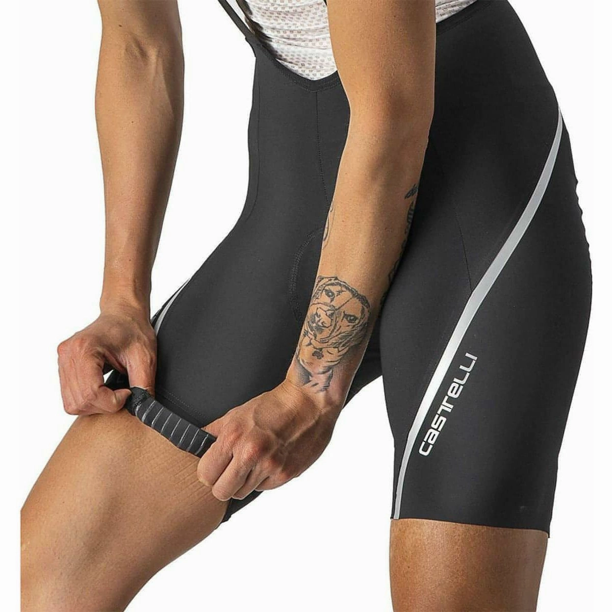 Castelli Velocissima 3 Womens Cycling Bib Shorts - Black MoistureWickingLining