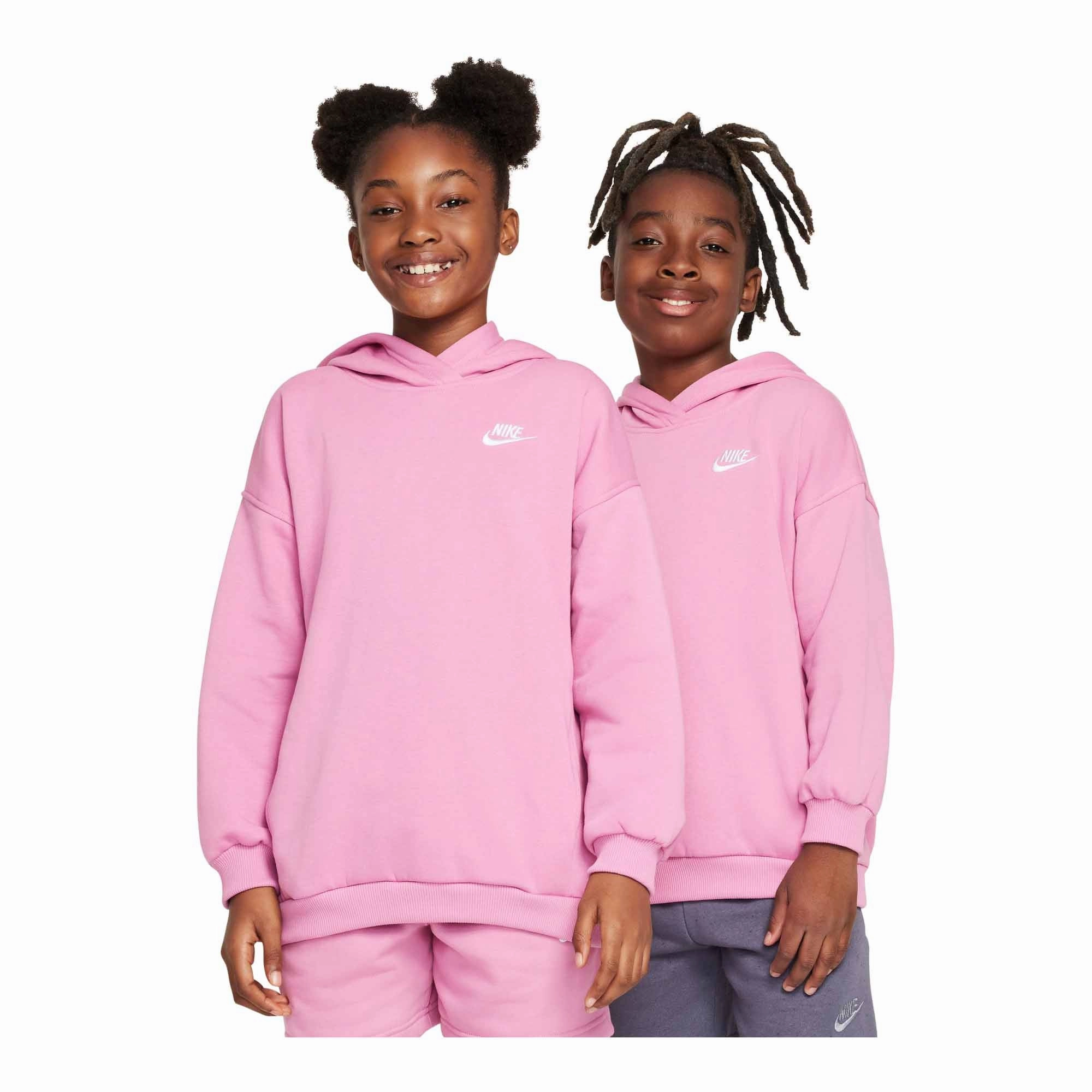 Train Ease Nike Sportswear Club Fleece Big Kids' Oversized Pullover Hoodie