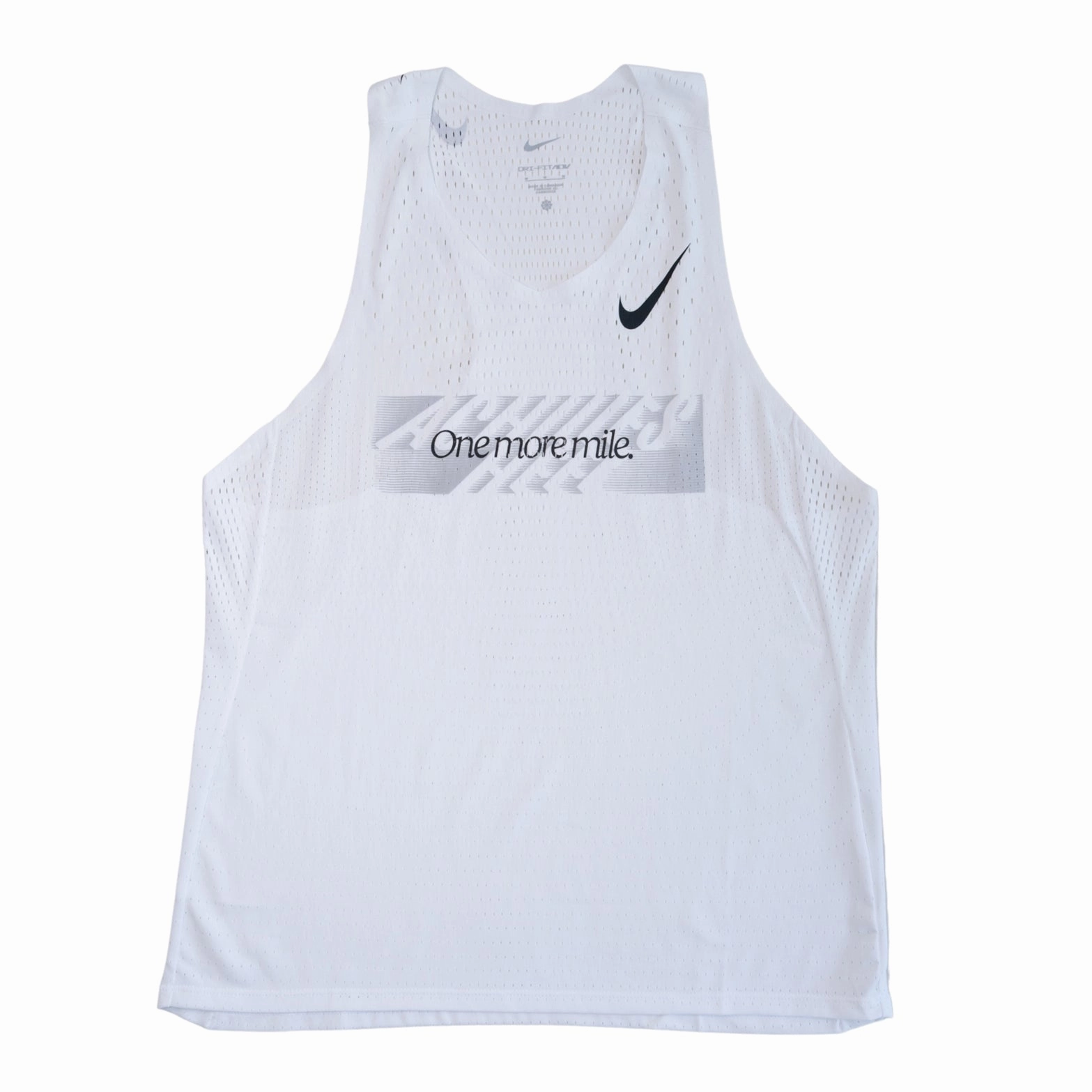 DurableReinforcedElbow QuickDryTech x Achilles Heel Men's 'One More Mile' AeroSwift ADV Running Vest Summit White / Black