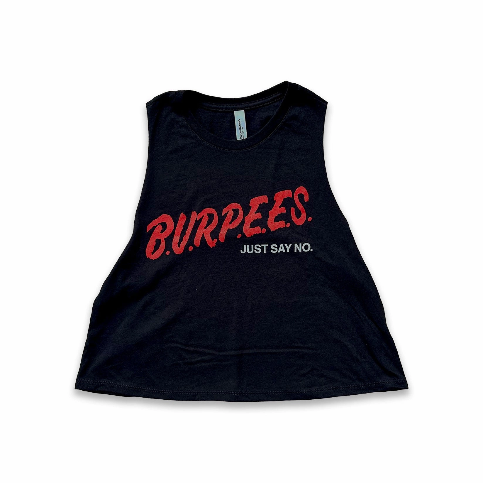 Women's Burpees Crop Tank Adaptation - quick