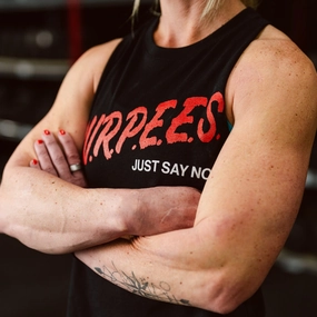 Women's Burpees Crop Tank suitable for drivers