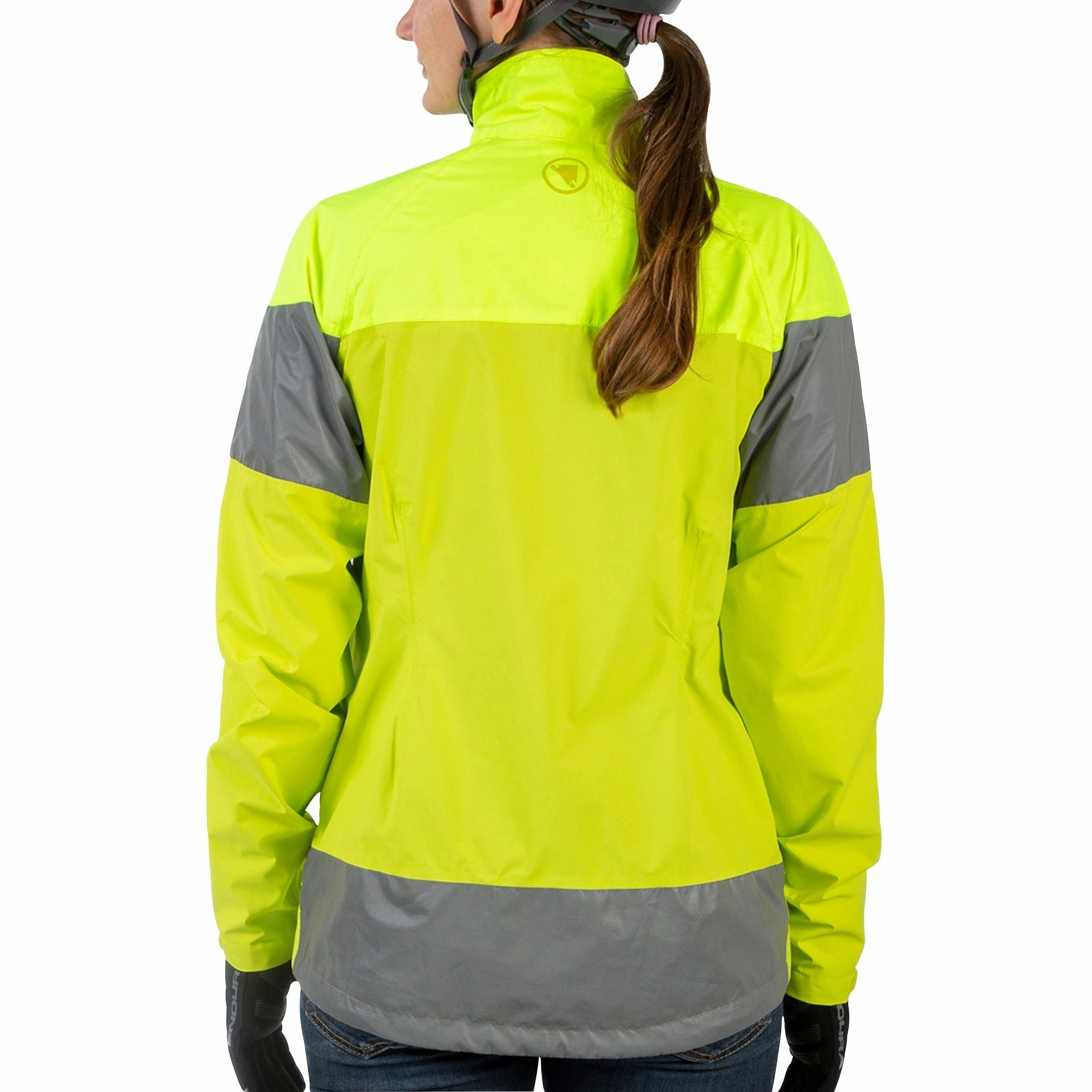 Sombrero Dirt Repellent Surface Endura Urban Luminite II Waterproof Womens Cycling Jacket - Yellow