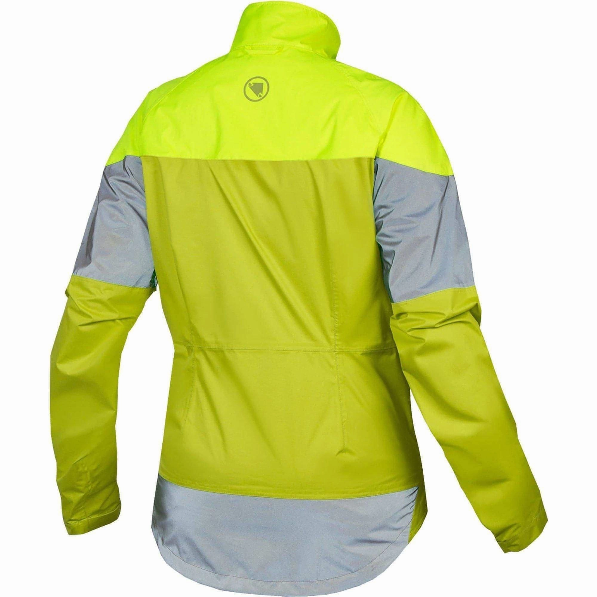 Flexible Neckline Eye - Catching Endura Urban Luminite II Waterproof Womens Cycling Jacket - Yellow