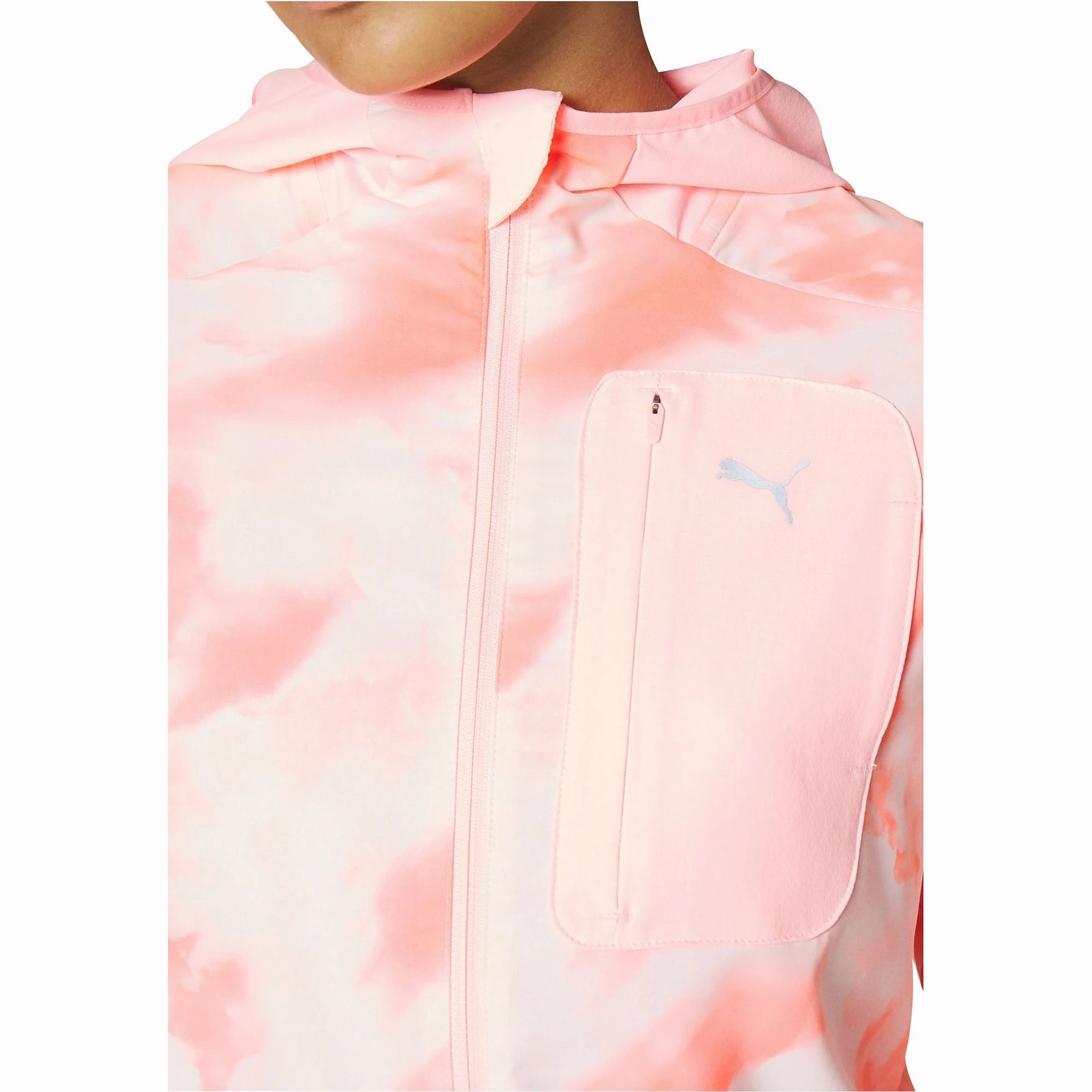 Puma Ultraweave Womens Running Jacket - Pink DropShoulder Cold Weather Wear