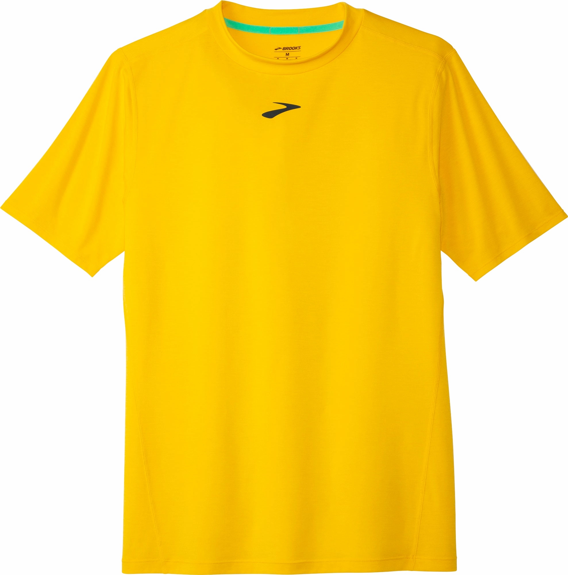 Brooks High Point Short Sleeve Mens Running Top - Yellow Classic timelessness