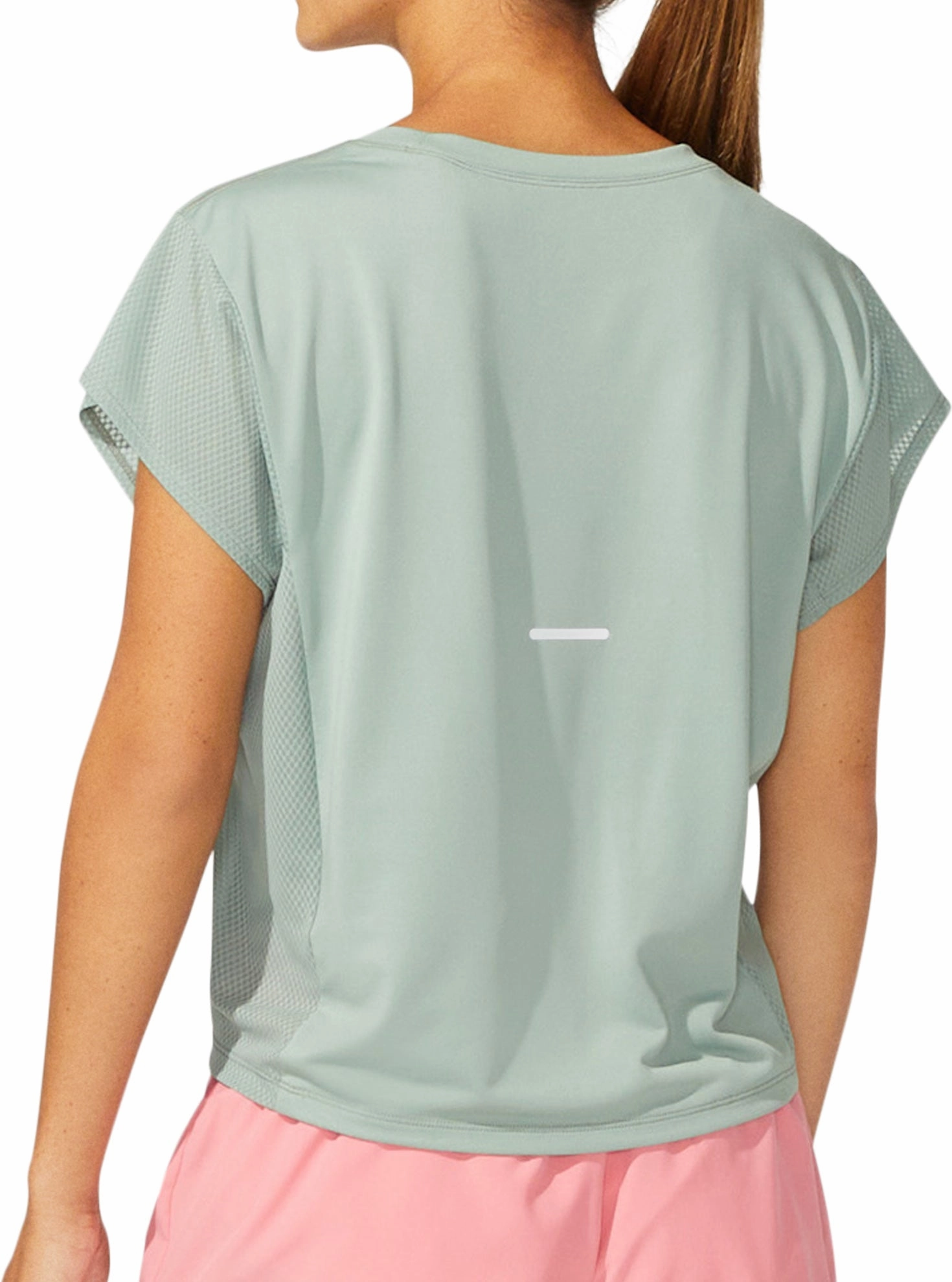 Asics SMSB Short Sleeve Womens Running Top - Grey Summer Favorite dry cleanable